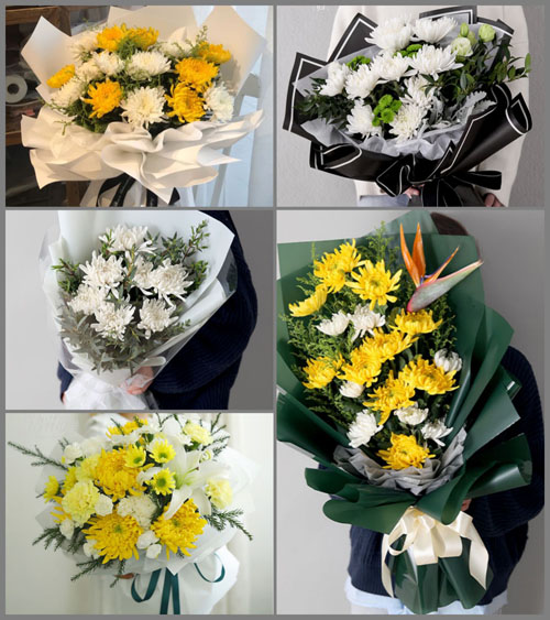 江苏南通如东市新店镇双虹桥村白事花束代送